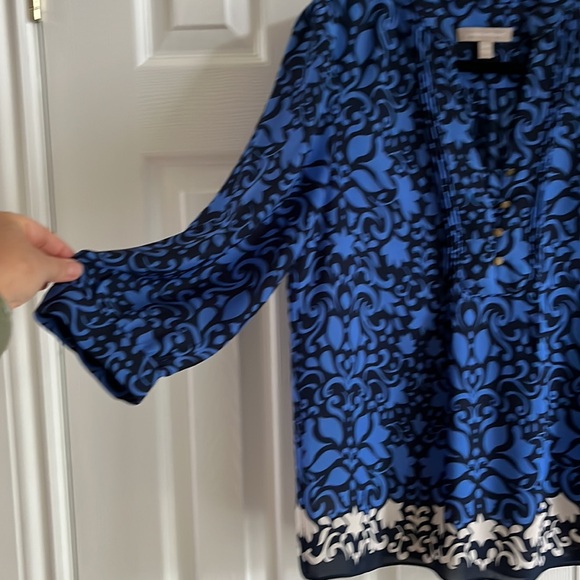 Banana Republic Blouse Tunic 3/4 Sleeve size small - Picture 2 of 11